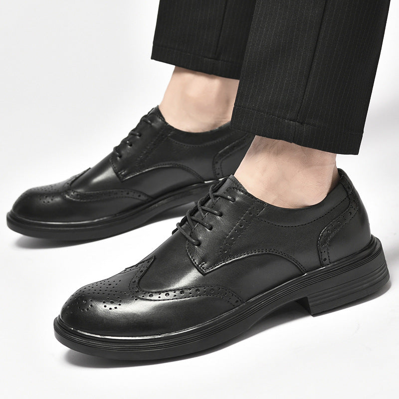 Men's Business Brogue Korean Style British Breathable Men's Shoes