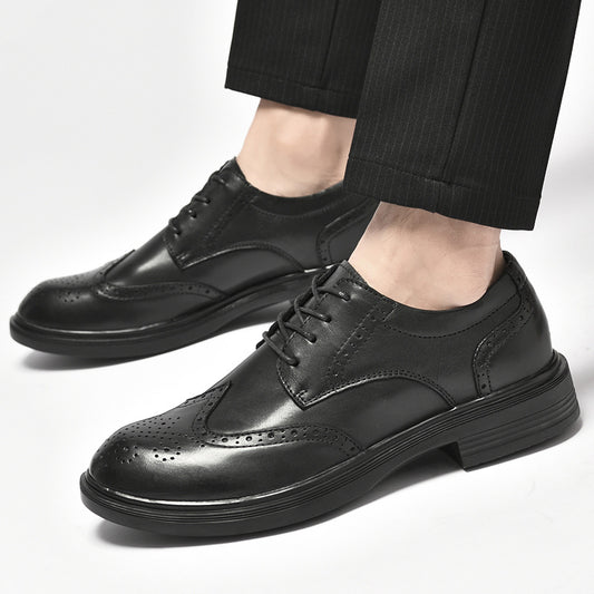 Men's Business Brogue Korean Style British Breathable Men's Shoes