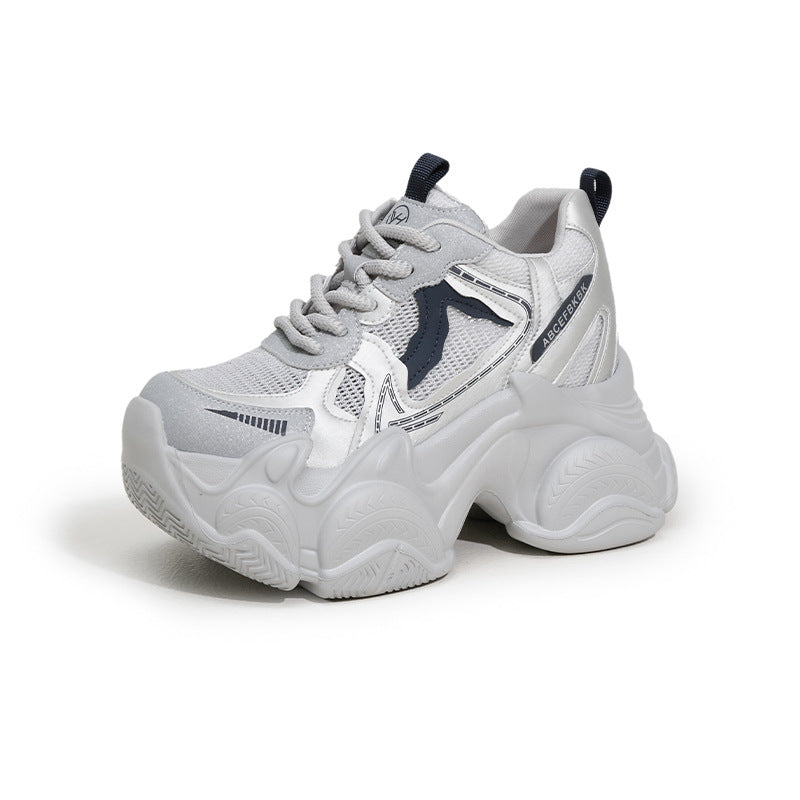 Women's Dad Small Platform Height Increasing Insole Breathable Women's Sports Shoes