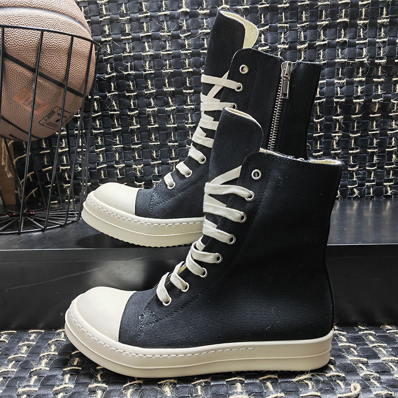 Women's & Men's Sporty Simplicity Cloth Cerecloth Round Head Men's Shoes