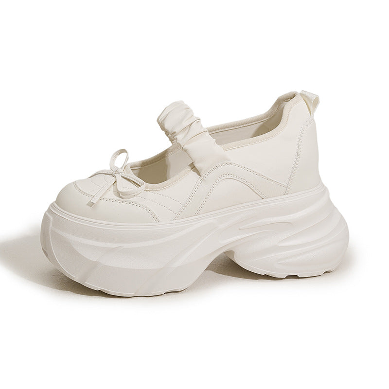 Women's Jane Sier Sweet Bow Height Increasing Women's Shoes