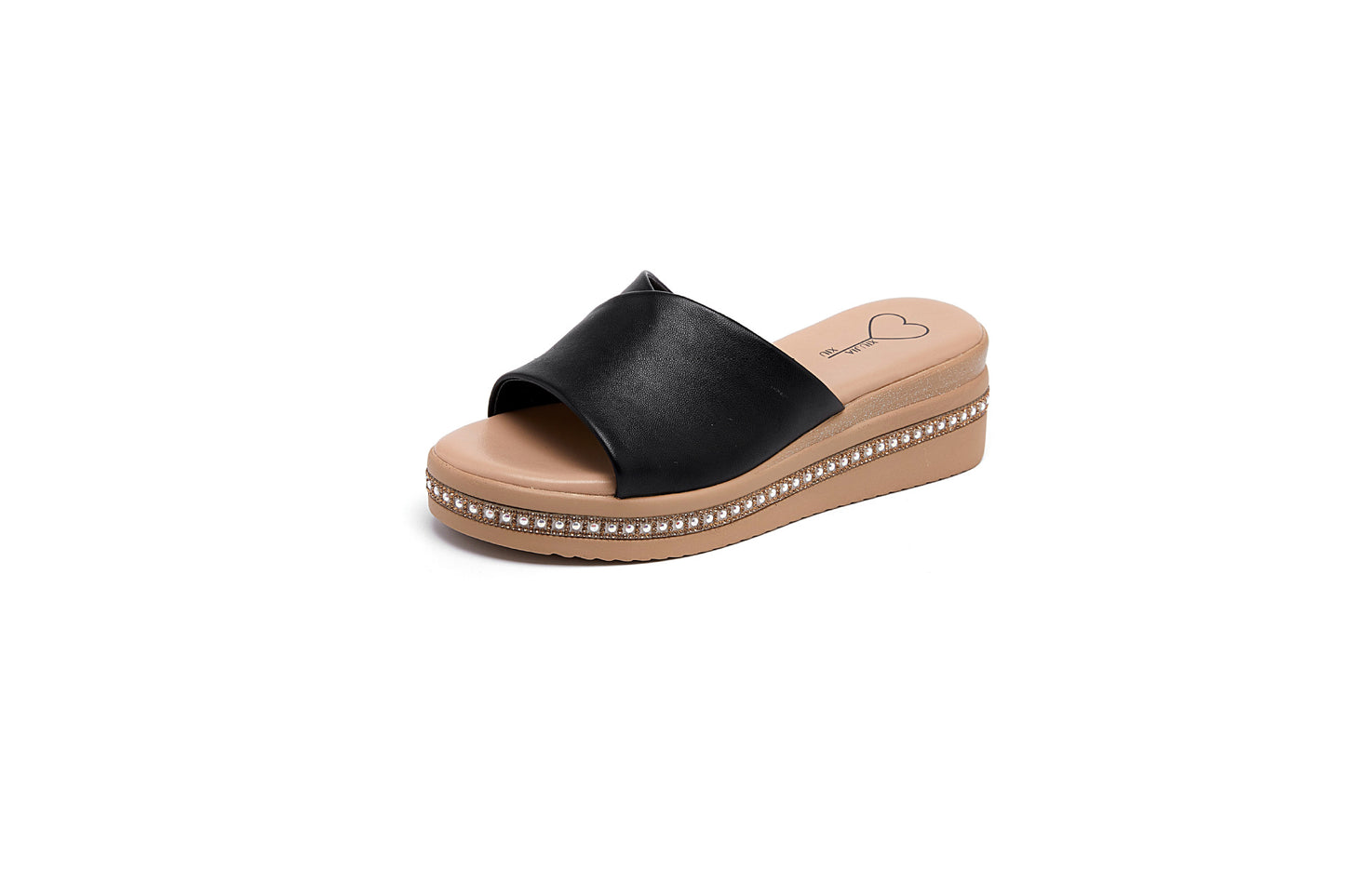 Women's Toe Covering Elevator Wild Fairy Wind Slippers