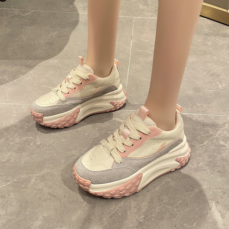 Women's Dad Fashionable Spring Korean Style Thick Women's Sports Shoes