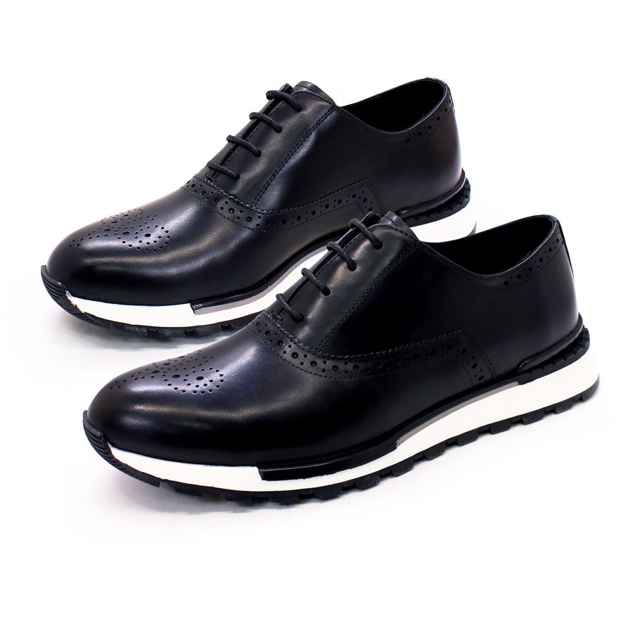 Graceful Men's Durable Pretty Trendy Cowhide Leather Shoes