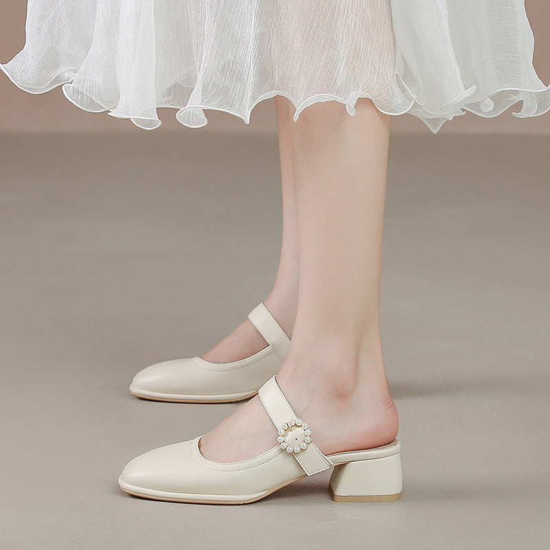 Women's Travel Outdoor Live Broadcast Closed Toe Heels