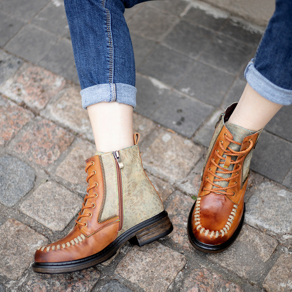 Women's Beautiful Classic Thick Stitching Martin Women's Shoes