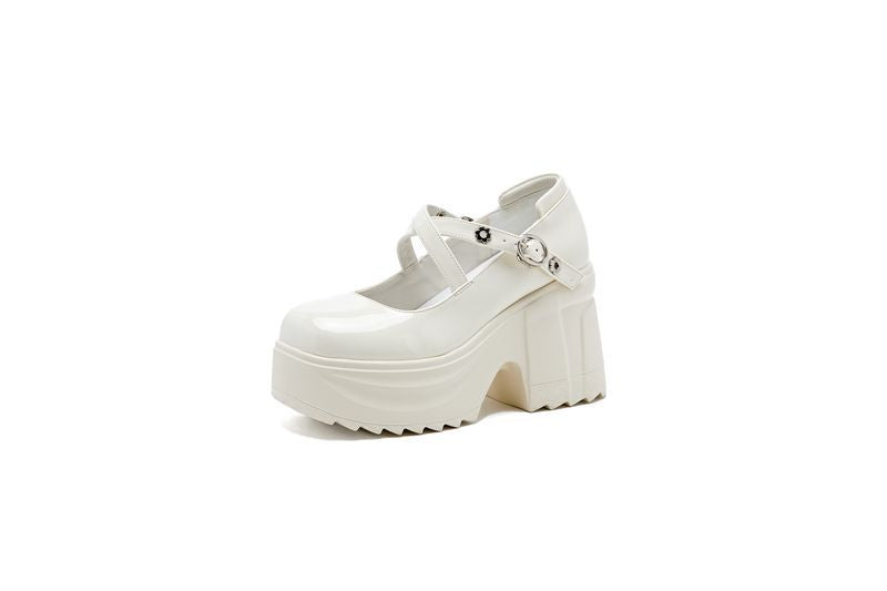 Women's Princess Mary Jane Small Height Increasing Cm Muffin Thick Casual Shoes