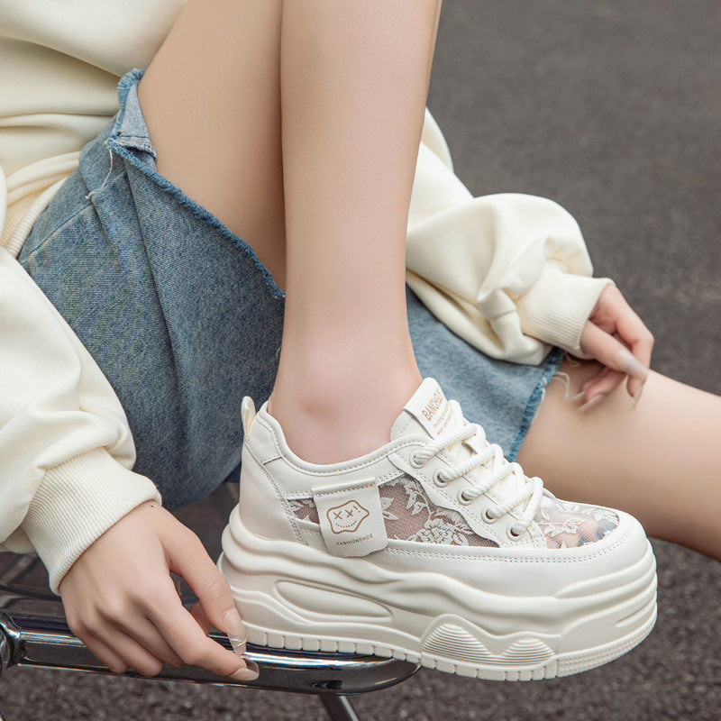 Breathable Leisure Platform Thick Bottom Hidden Casual Shoes