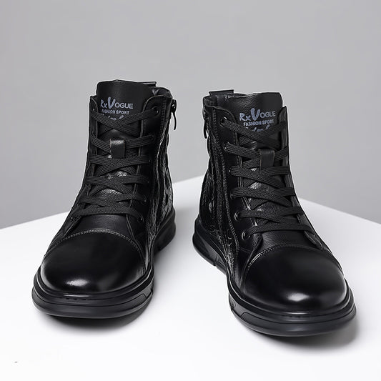 Men's British First Layer Cowhide Extra Large Boots