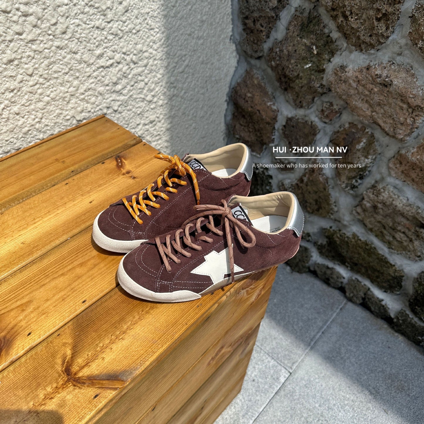 Women's Toe Lace Up Increased Star Little Sneakers