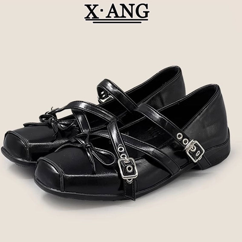 Women's Square Toe Ballet Soft Bottom Mary Women's Shoes