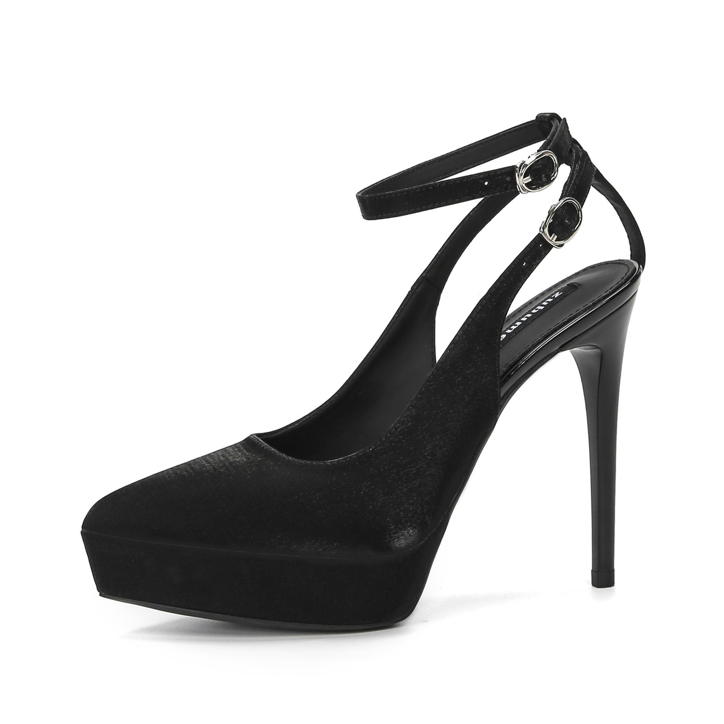 Women's Platform Suede High Not Tired Toe Cap Slingback Heels