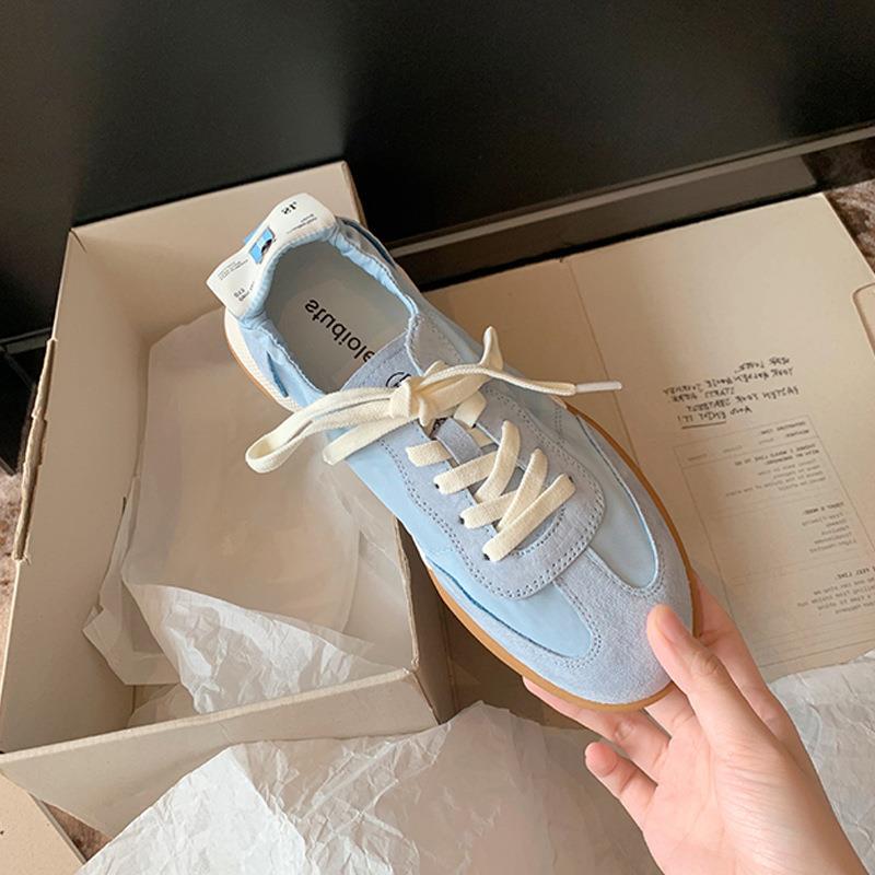 Women's French Pointed Toe Shallow Mouth Stitching Casual Shoes