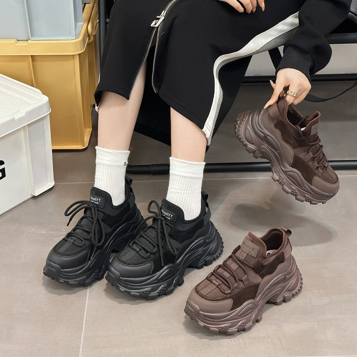 Women's Platform Dad Spring Running Shock Absorption Super Women's Sports Shoes