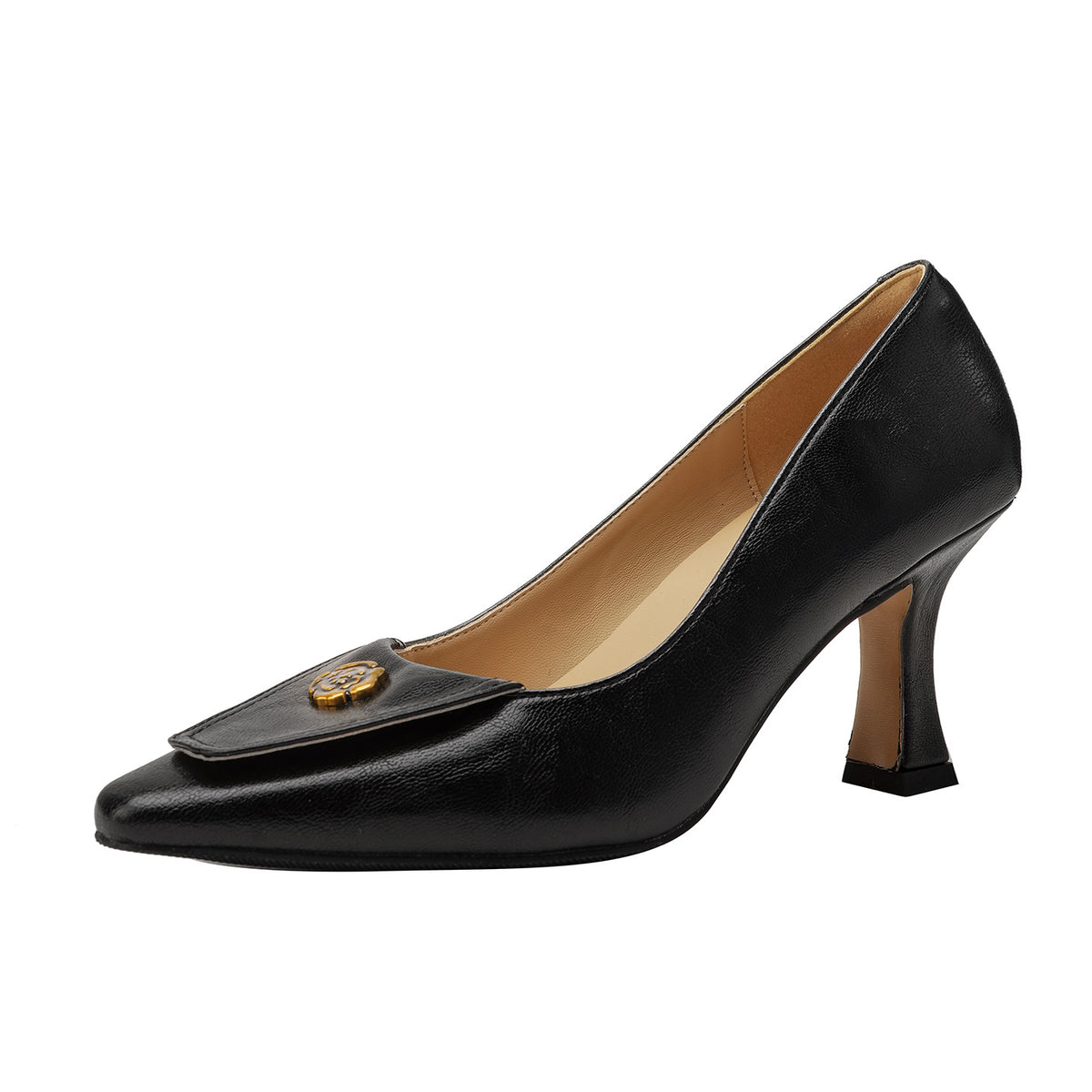 Women's French Retro High For Spring Camellia Heels