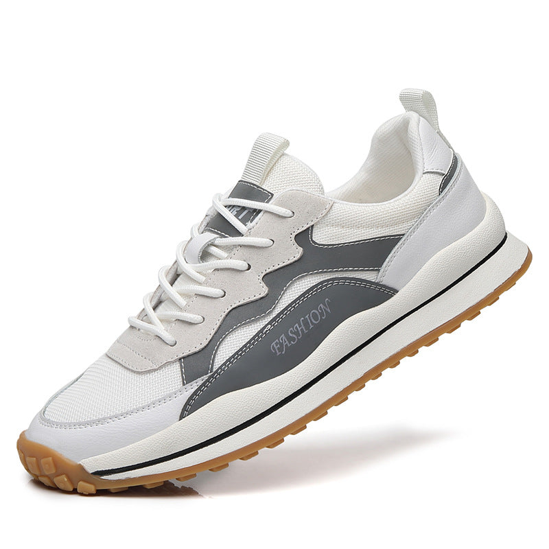 Men's Extra Large Winter Genuine Breathable Trendy Men's Casual Leather Shoes