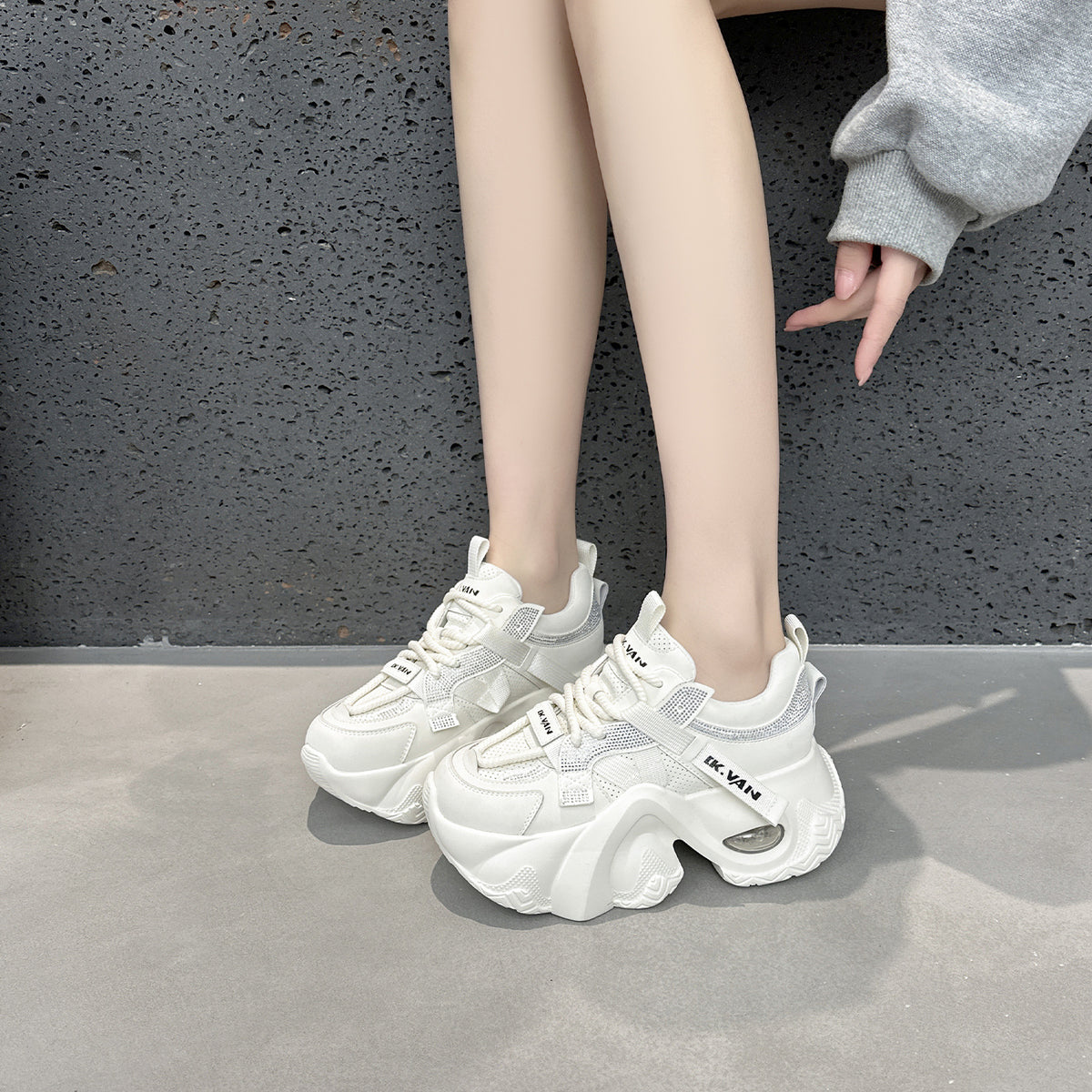 Graceful Versatile Women's Dad Breathable Sports Casual Shoes