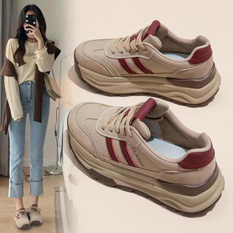 Attractive Women's Dad Spring Thick-soled Retro Women's Casual Shoes