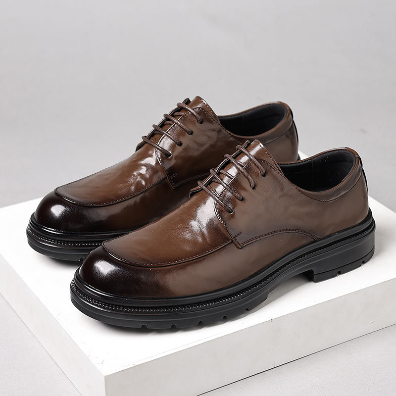 Men's Genuine Hand Grip Formal Business Commute Leather Shoes