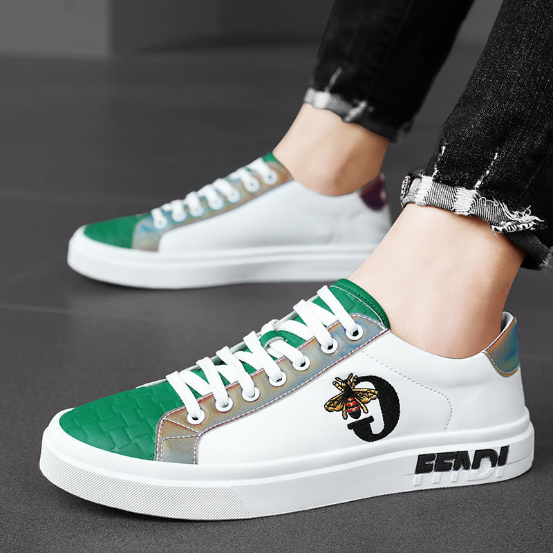Men's Personality Tide British Board Color Matching Surface Trend Four Sneakers