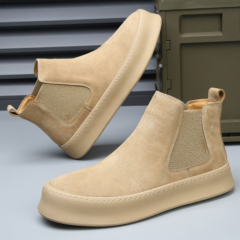 Men's Winter Martin Genuine Chelsea Fleece-lined Warm Boots