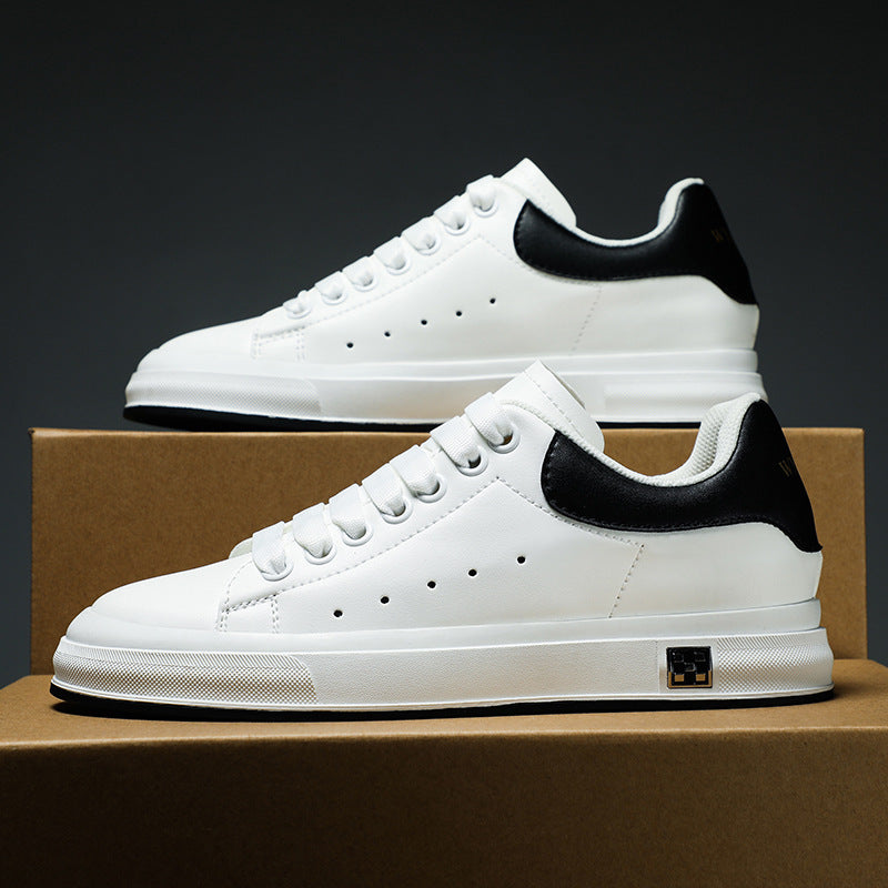 Women's & Men's High-grade White Platform Height Increasing Insole Versatile Men's Board Shoes