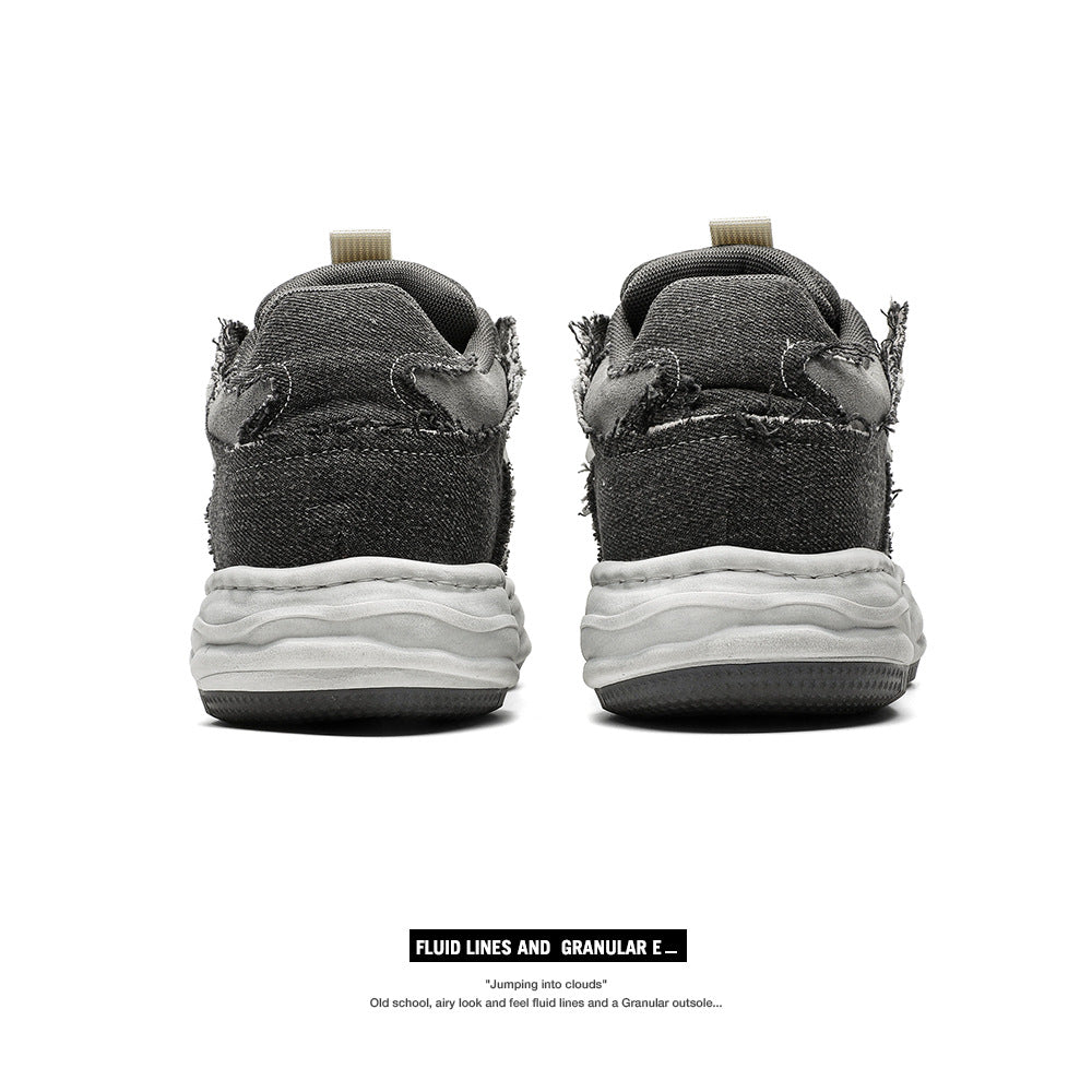 Men's Spring Design Invisible Height Increasing Distressed Sneakers
