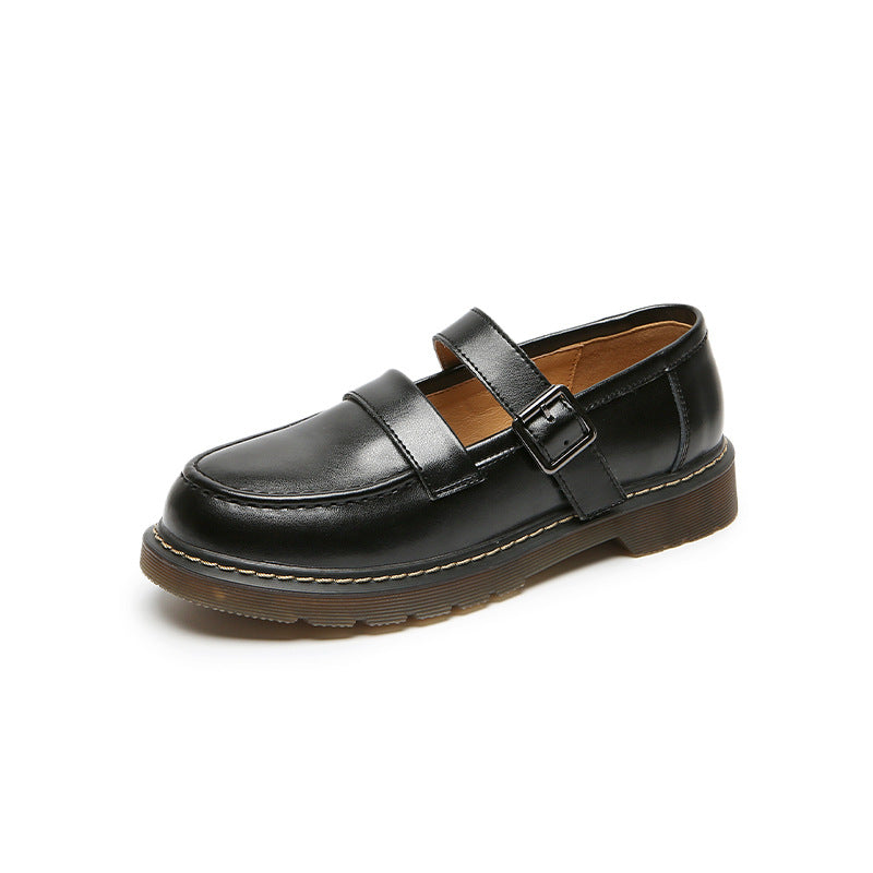 Women's Foot Beauty Power Uniform Style Soft Small Leather Shoes