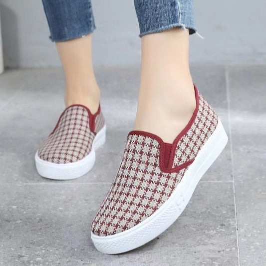 Women's Charming Classic Plaid Fashion Board Casual Shoes