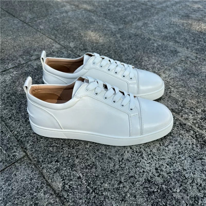 Women's & Men's Red Sole Head Nail Couple Rhinestone Trend Men's Casual Shoes