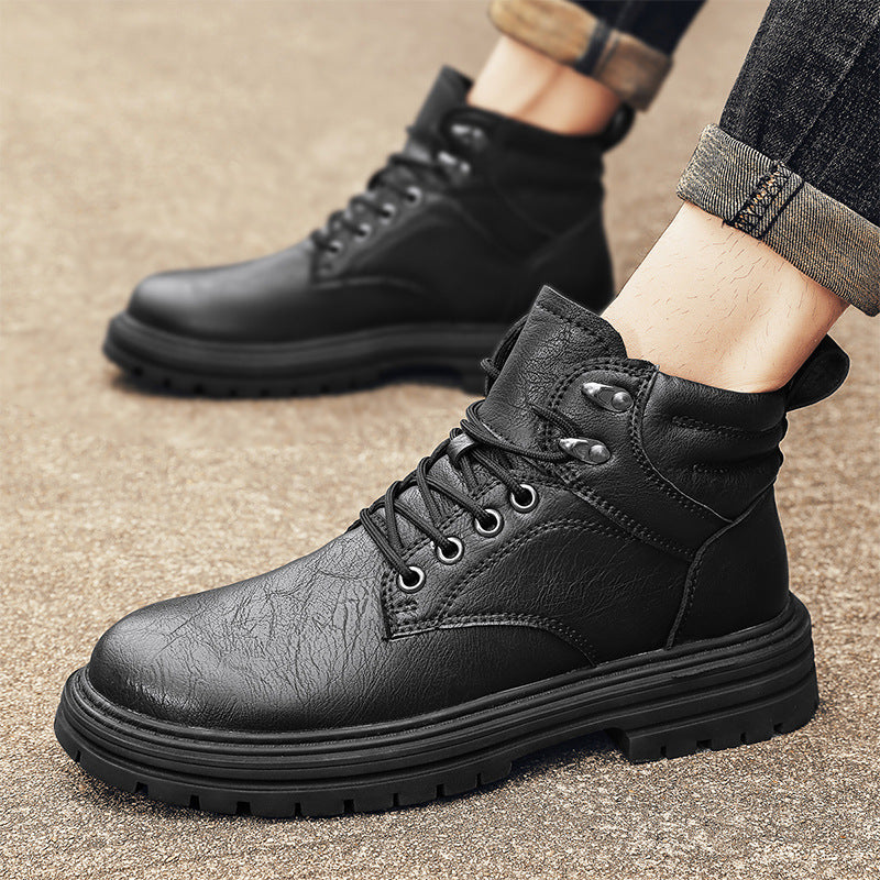 Men's Martin High Top British Style Short Boots
