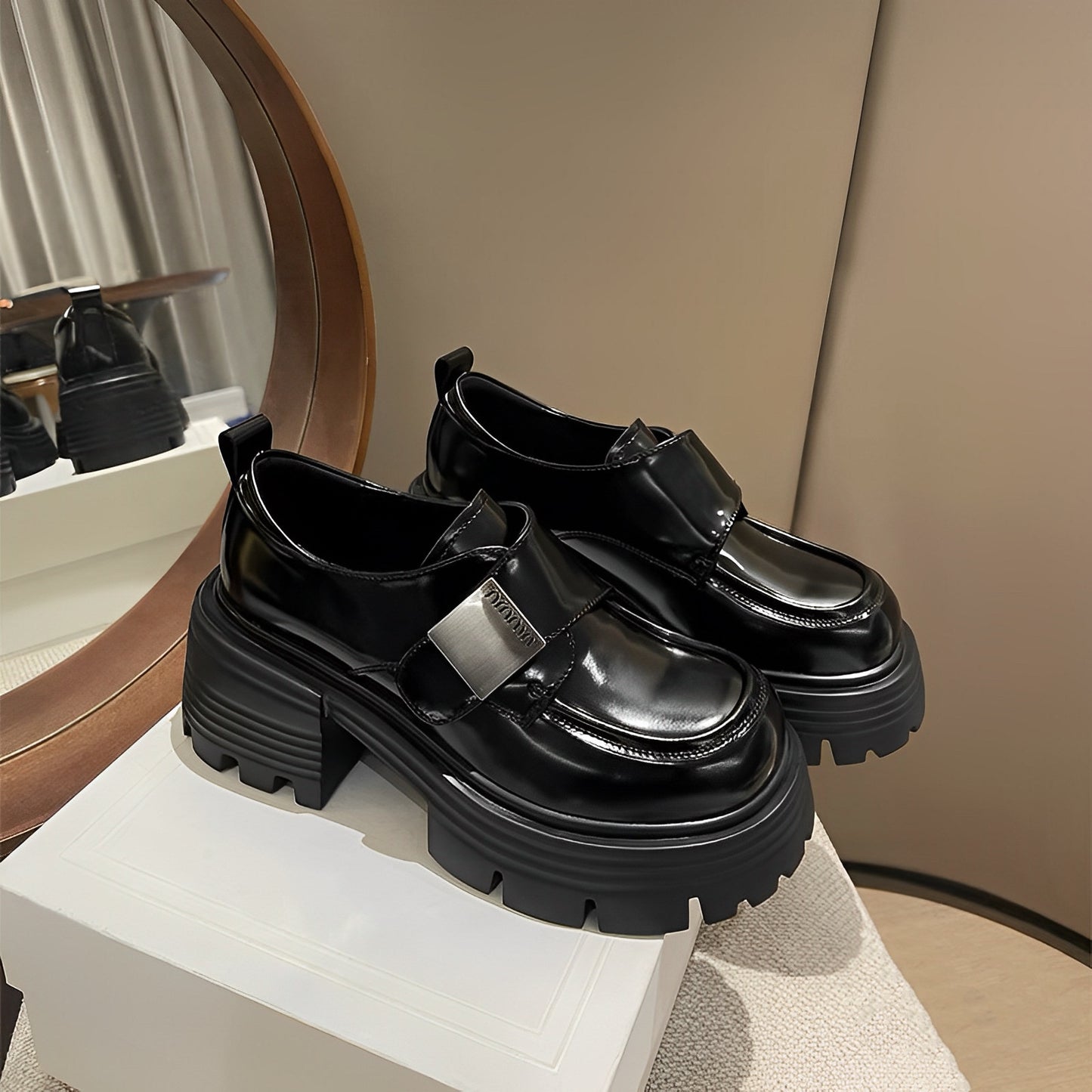 Women's Genuine Super Light Platform Autumn Chunky Loafers