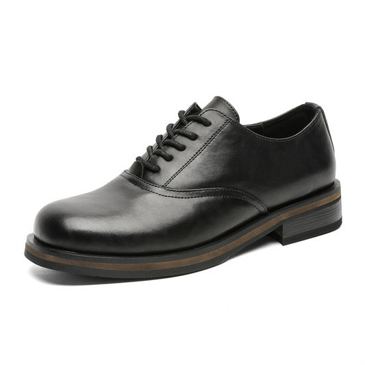Women's & Men's Spring Couple Derby British Style Business Leather Shoes