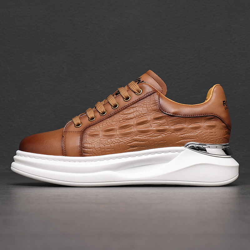 Men's Oversized Spring Platform Fashion White Korean Sneakers