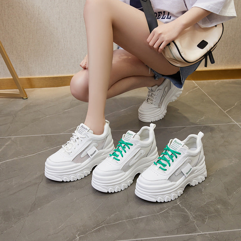 Women's Platform Height Increasing Insole Slip On Sneakers
