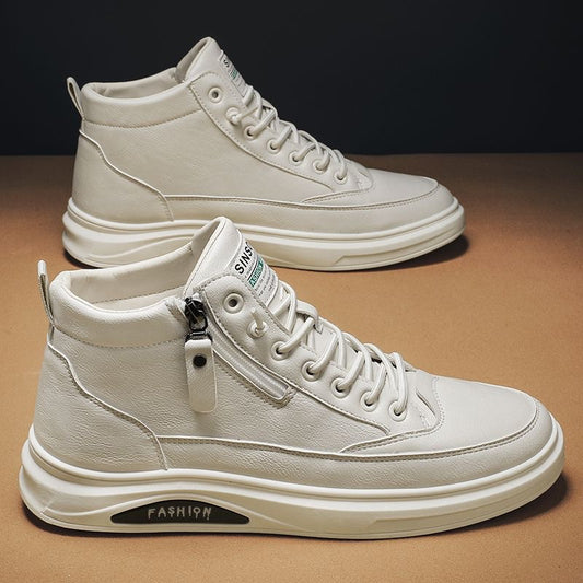 Men's Attractive Spring Breathable Trendy Board Leather Shoes