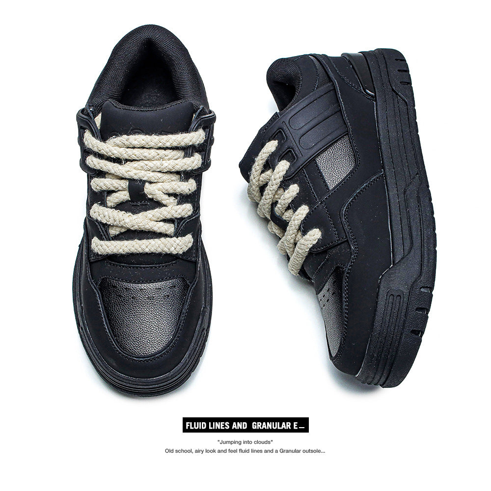 Women's & Men's Skateboard Thick Bottom Versatile Height Increasing Insole Sneakers