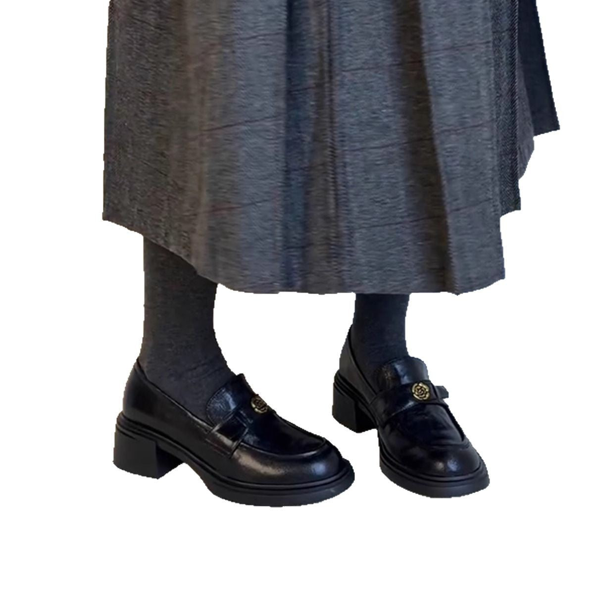 Women's Version Genuine Thick With British Style Loafers
