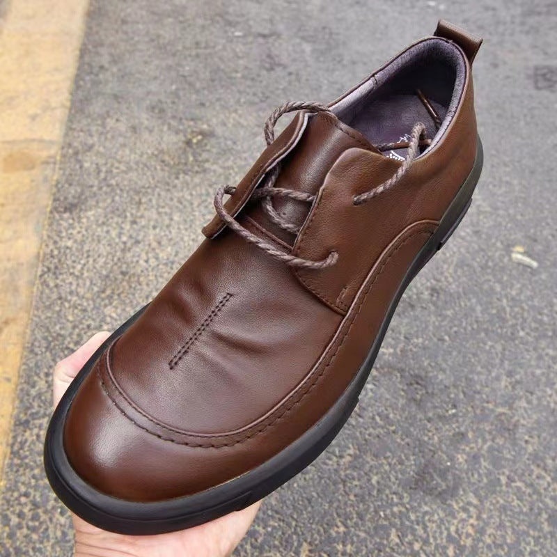 Men's Genuine Business Autumn Soft Bottom Versatile Leather Shoes