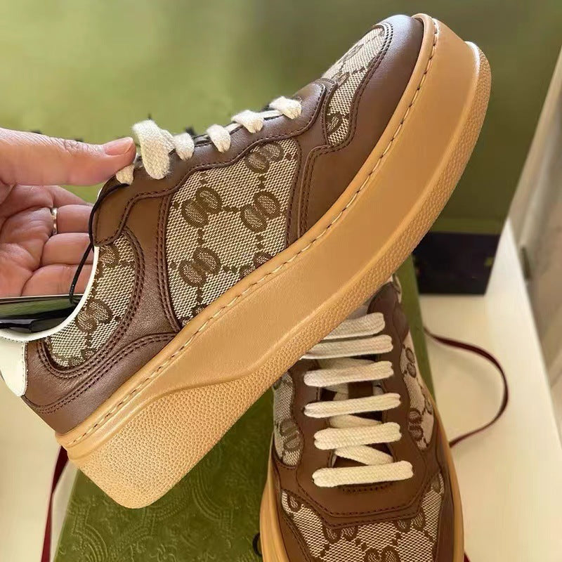 Women's Platform Height Increasing Leisure Biscuit Shape Casual Shoes