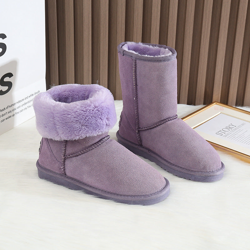 Women's Wedding Winter Thickened Fleece-lined Life Insulated Snow Boots