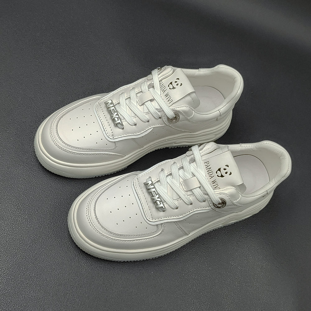 Men's First Layer Cowhide Board Fashion Genuine Sneakers