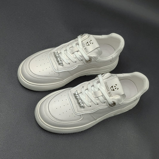 Men's First Layer Cowhide Board Fashion Genuine Sneakers