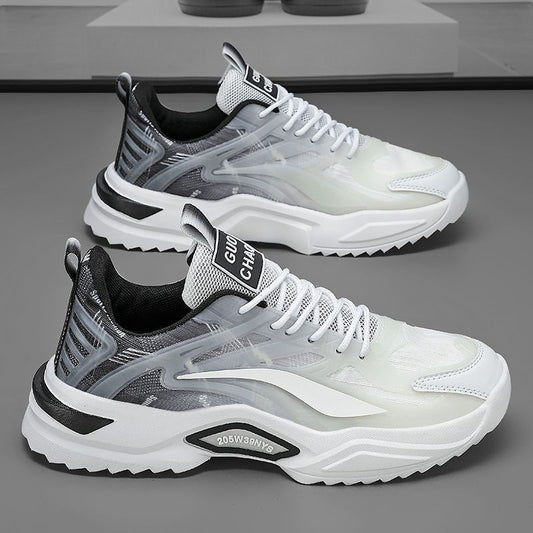 Men's Spring Sports Youth Mesh Clunky Versatile Casual Shoes