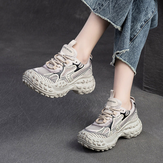 Leisure Breathable Clunky Korean Style Dirty Fashion Casual Shoes