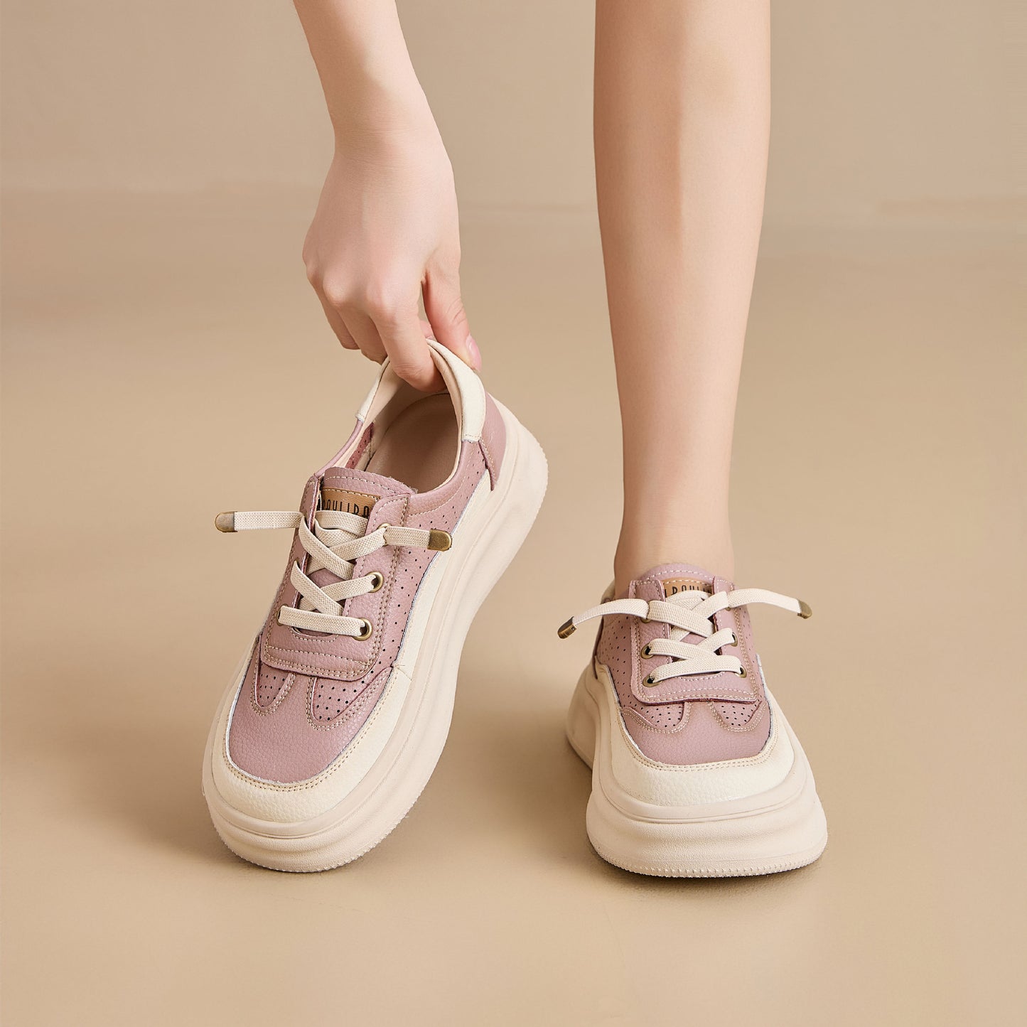Women's Platform White Early Autumn Korean Fashion Casual Shoes