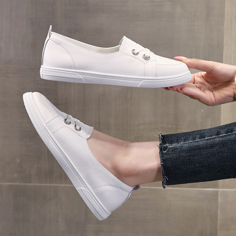 Female Versatile Flat Pumps First Layer Sneakers
