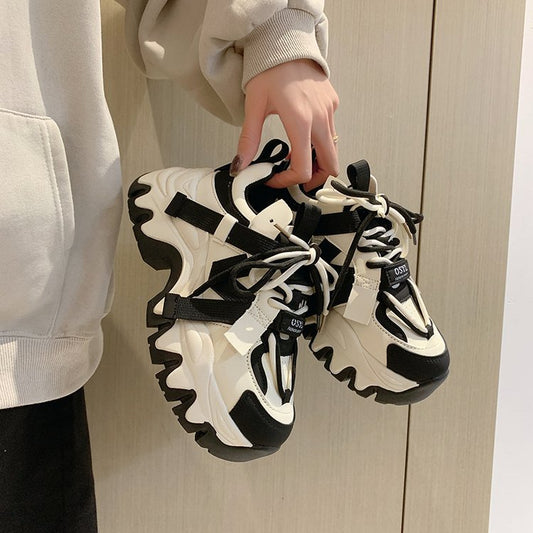 Women's Platform Dad Spring Sports Height Increasing Loafers