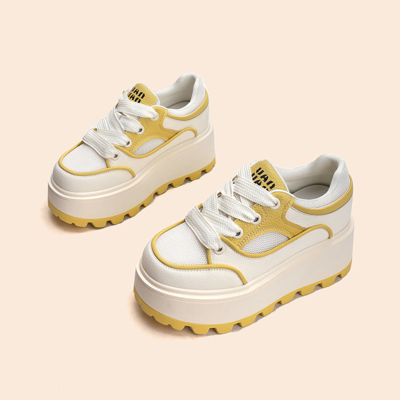 Women's Summer White Board Niche Muffin Small Sneakers