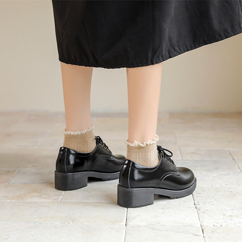 Women's Jane Summer Thin British Style Retro Leather Shoes